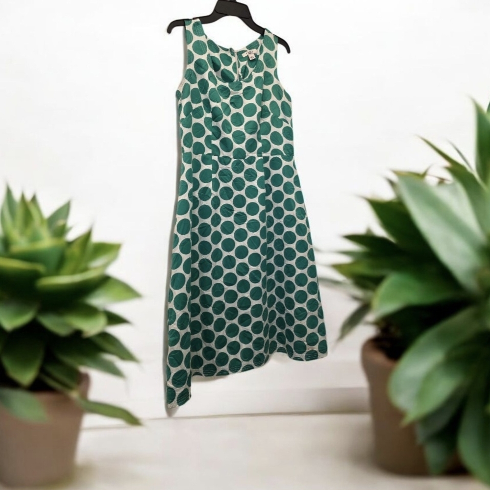Vintage Cato Polka Dot Midi Dress Size 6